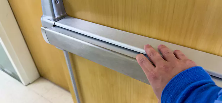 Installing a Push Bar on a Door Schererville